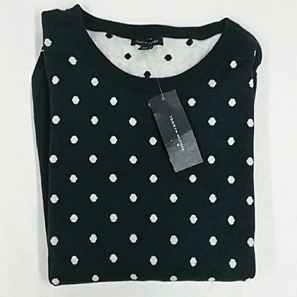 Tommy Hilfiger Women's Crew Neck Pullover Sweater - Picture 2 of 3